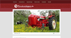Desktop Screenshot of porscheschlepper.de